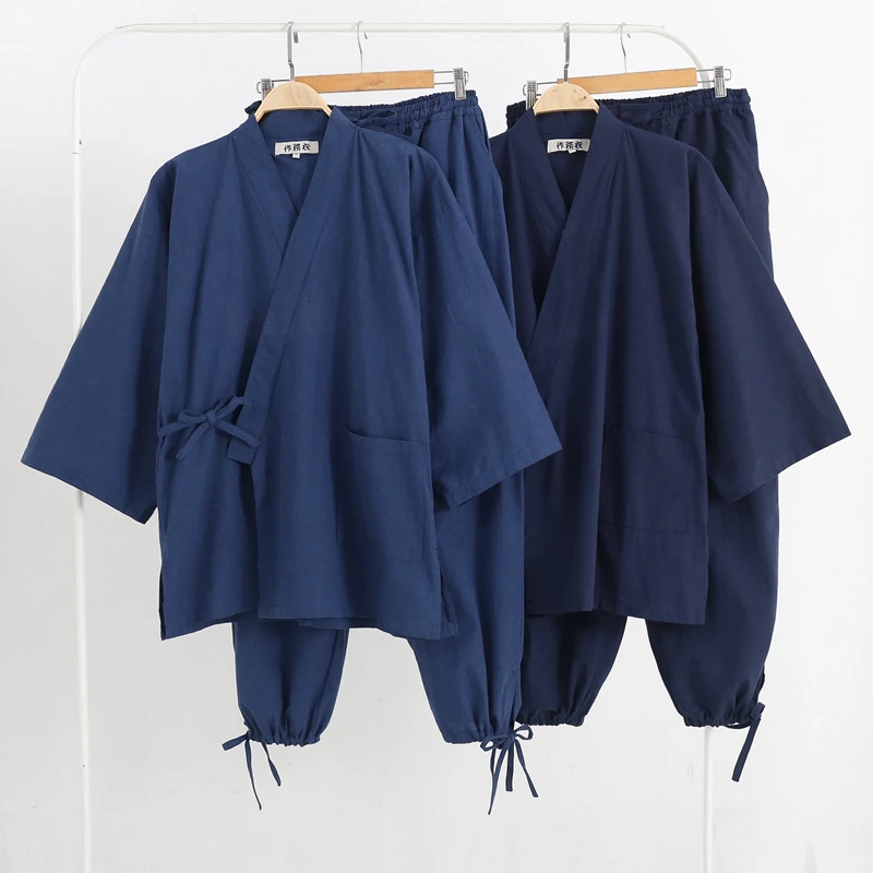 2 шт./комплект мужской кардиган в японском стиле 100% хлопок |