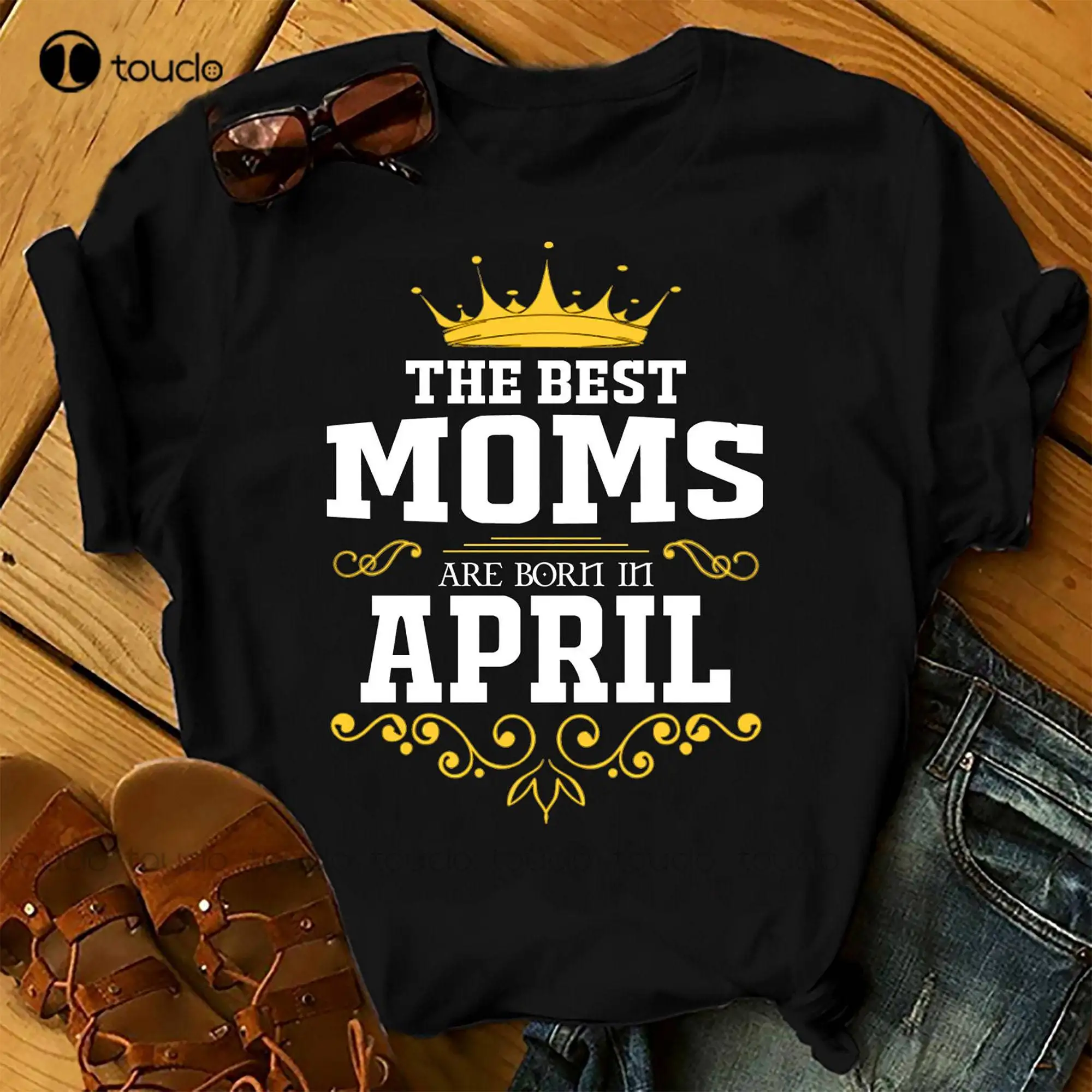 

The Best Moms Are Born In April Shirts Women Birthday T Shirts Summer Tops Beach T Shirts Shirts For Teen Girls Xs-5Xl Unisex