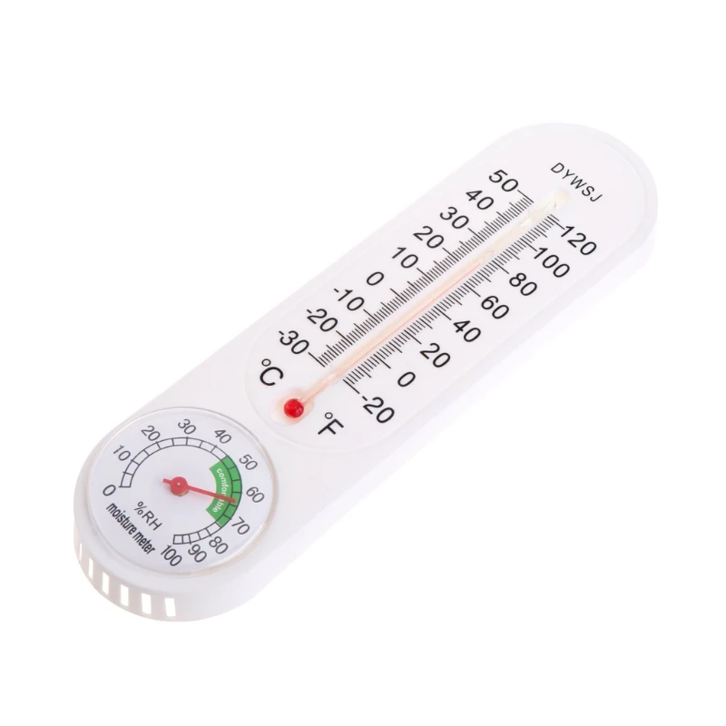 

Wall Hung Thermometer Hygrometer Temperature for Indoor Outdoor Garden Office