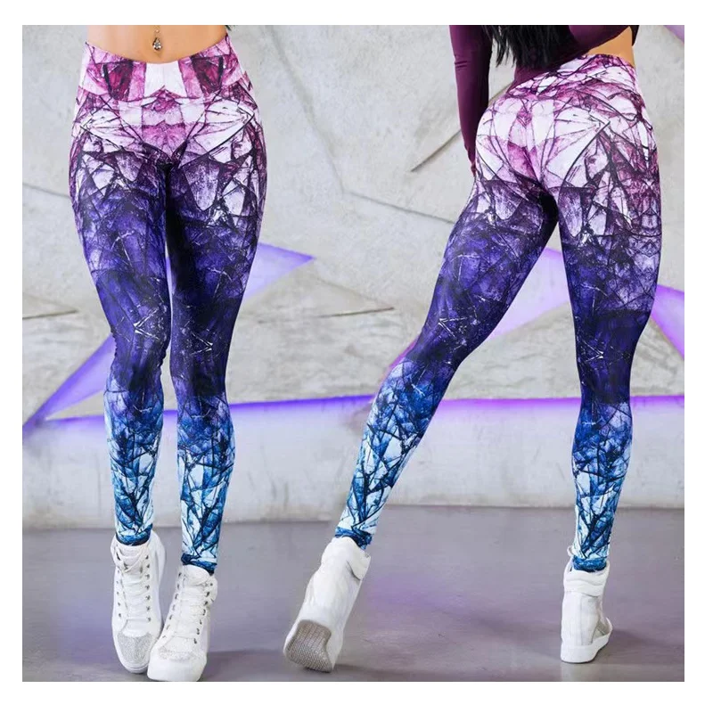 

3D Yoga Sexy Vrouwen Fitness Leggings Push-Ups Gym Hoge Taille Leggings Dames Naadloze Stretch Leggings 1903