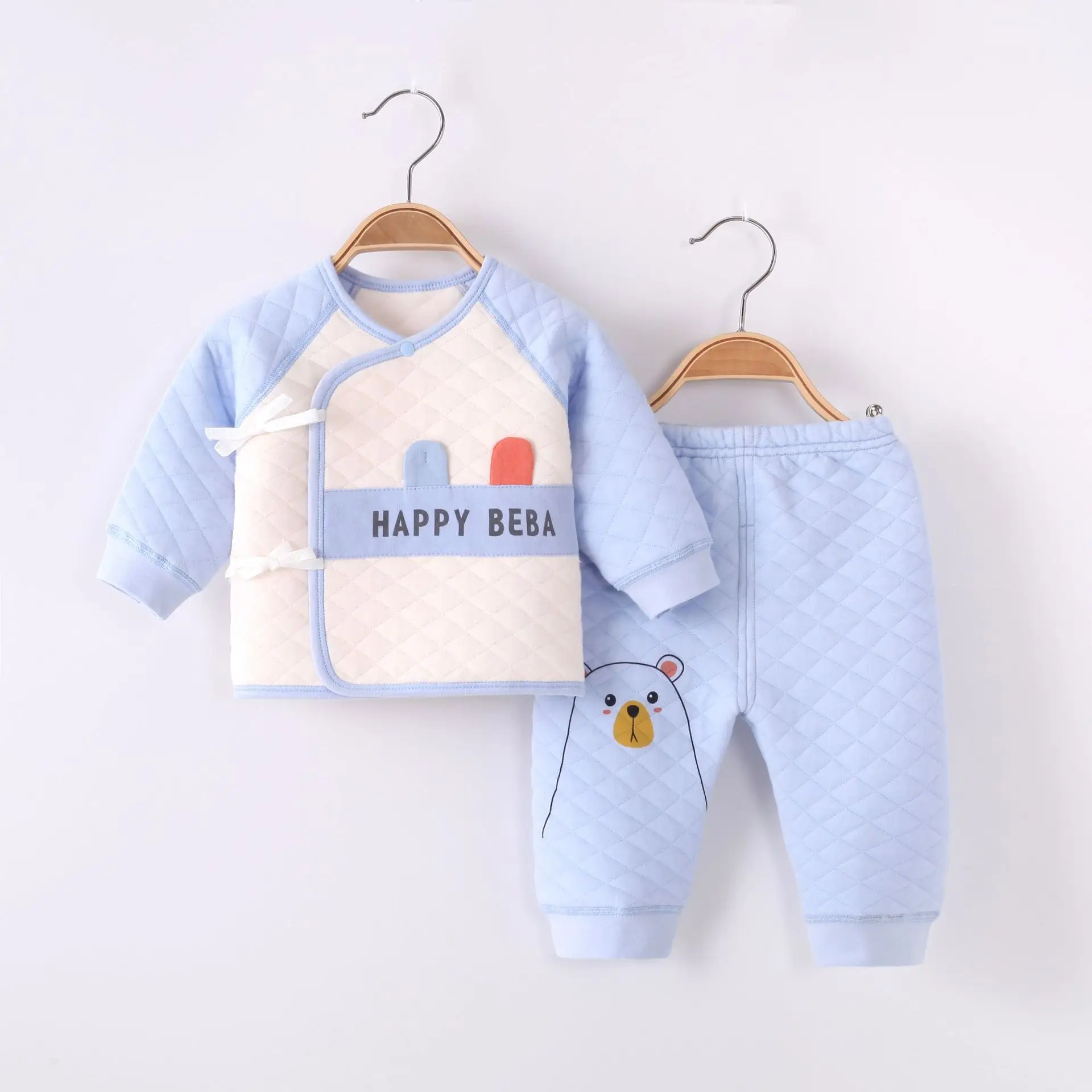 

Костюм для новорожденных без косточек, трехслойный теплый галстук, для 0-3 месяцев, детское нижнее белье, костюм из хлопка