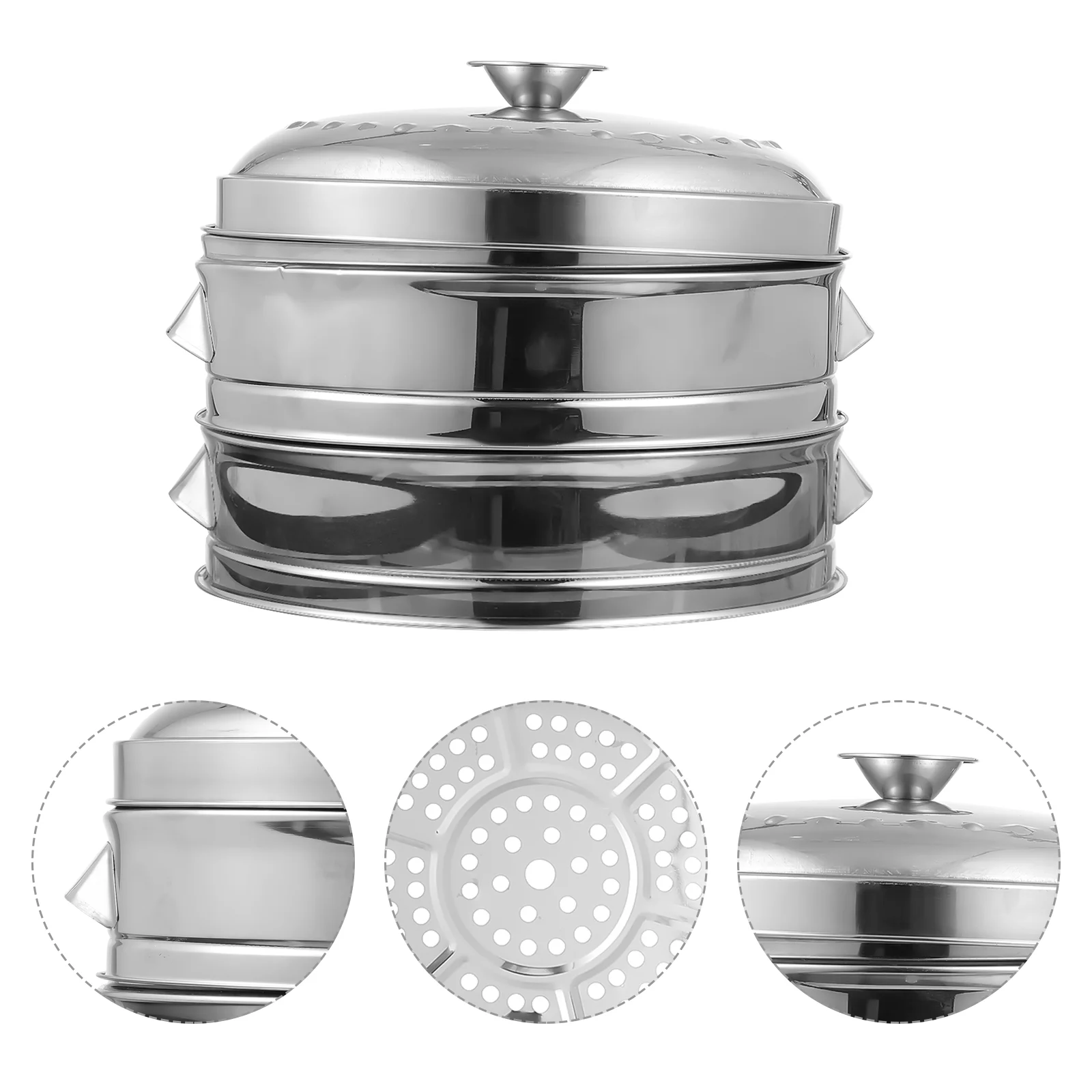 

Steamer Basket Potcooking Rack Steaming Cookware Rice Steel Kitchen Stainless Vegetable Metal Dumpling Steam Insert Cooker Sum