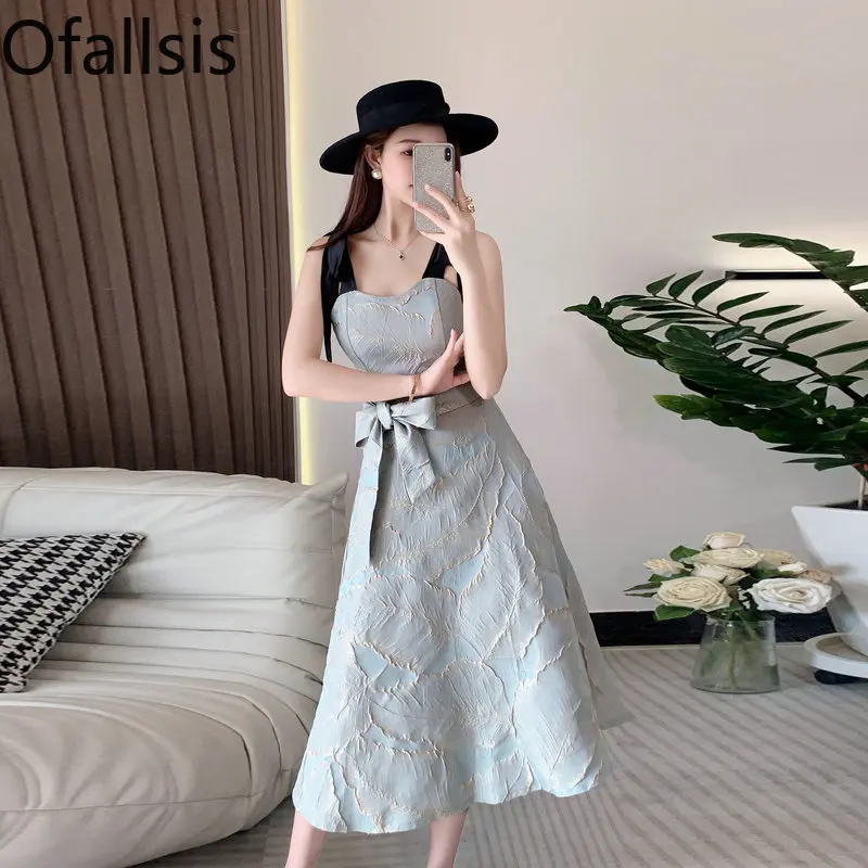 

Женское вечернее контрастное платье Ofallsis, элегантное приталенное платье в стиле Звезд, для лета, 2023