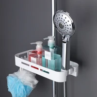 bathroom shower lifting rack storage shelf high grade multifunctional household items storage organizer tray soap saver shelf