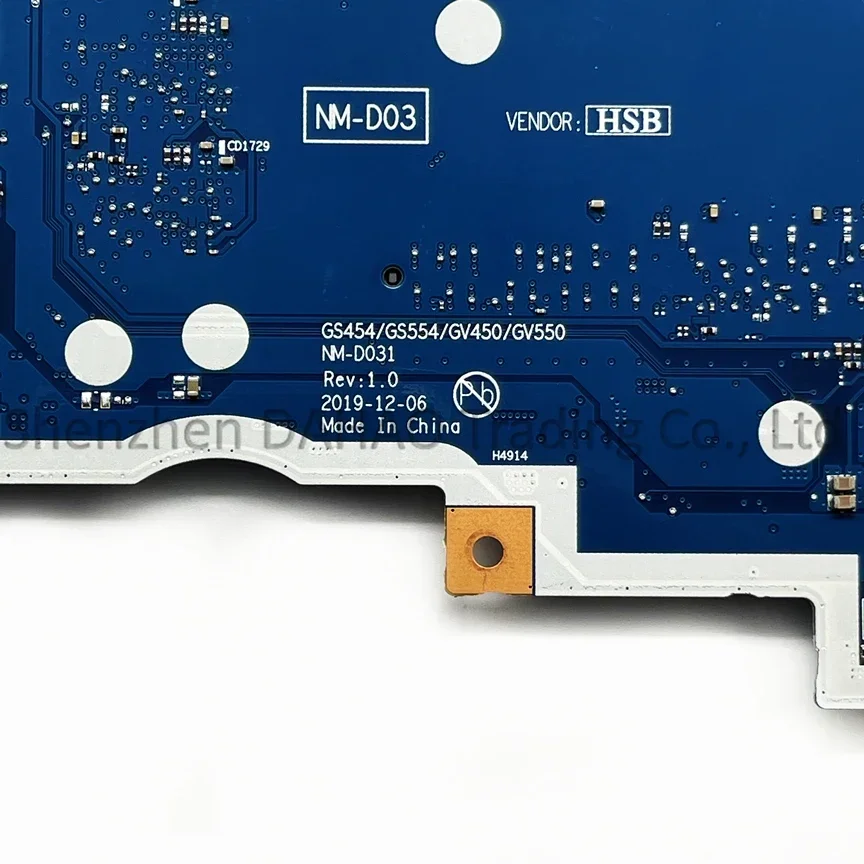 Материнская плата для ноутбука Lenovo IdeaPad 3-15IIL05 с процессором i3-1005G1 i5-1035G1 4 ГБ ОЗУ