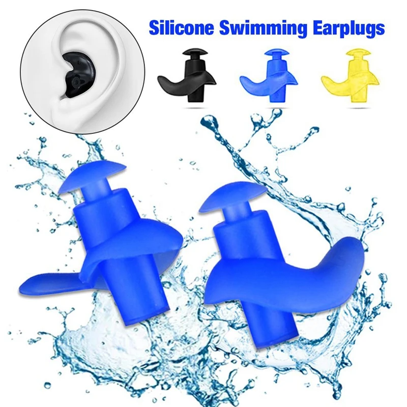 

5Pair Swimming Earplugs Waterproof Silicone Ear Plugs Diving Sport Plugs For Water Surf Showering Bathing