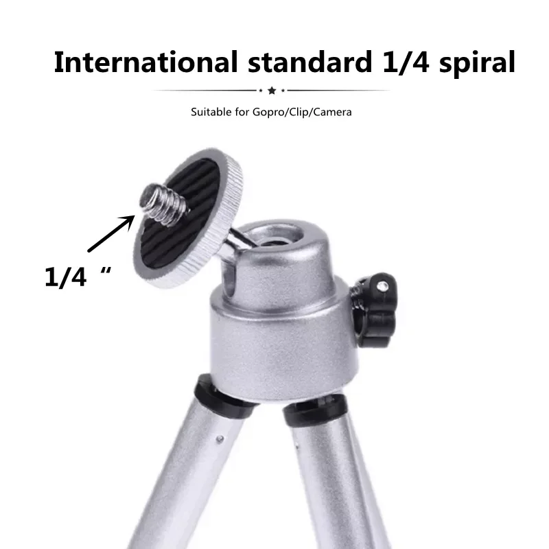 

New 2 sections Extendable Mini Tripod for iPhone Phone Smartphone Tripod for Gopro 9 8 7 Camera