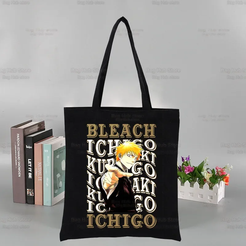 Холщовая Сумка-тоут с отбеливателем Kurosaki Ichigo экологически чистая многоразовая