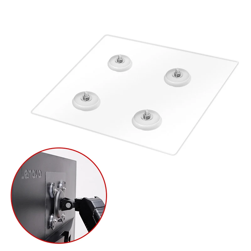 

1pc Desktop LED LCD Monitor Holder Arm Extension VESA Adapter Fixing Fixed Bracket Display Bracket No Mounting Hole