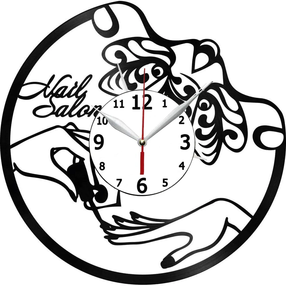 

Настенные виниловые часы для маникюрного салона, 7 дюймов