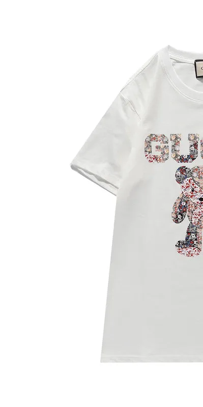 

Футболка женская с аппликацией, Модный повседневный топ из хлопка с надписью, роскошная брендовая одежда для мужчин и женщин, весна-лето