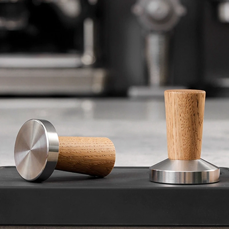 Темпер для кофе штамп эспрессо: темпер ручка из натурального дерева эспрессо