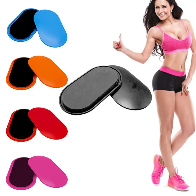 

1pair Fitness Sliding Plate Abdominal Core Muscle Core Training Mat Pilates Yoga Foot Mat Beautiful Leg Exercise Sliding Board