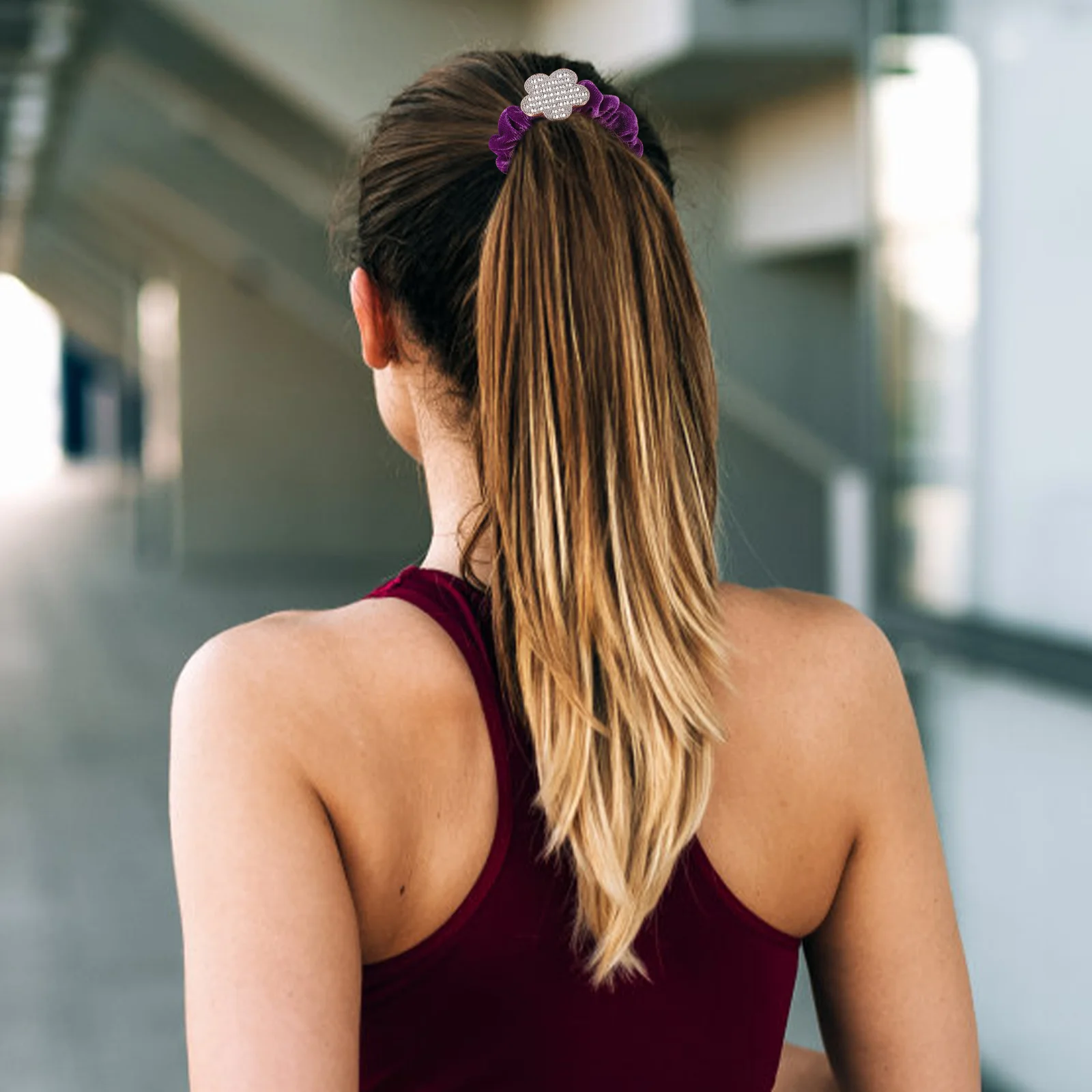 

Резинки для волос с жемчугом и кристаллами, 10 шт.