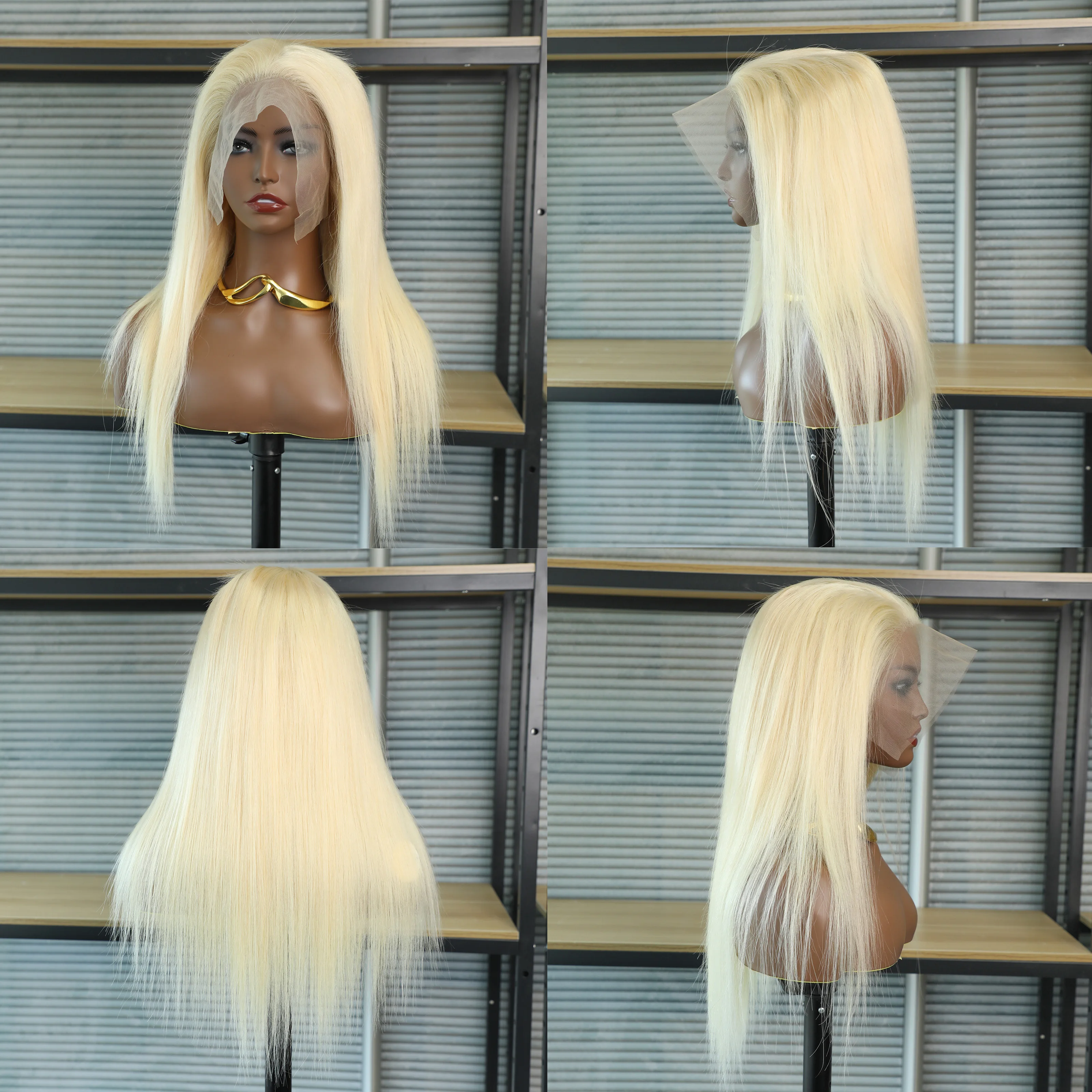 613 медово-блонд цвет Реми бразильский 13X6 прямой кружевной передний парик 42 дюйма