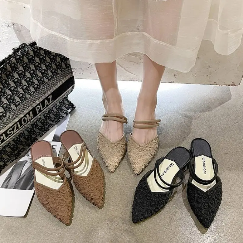 

Sandals Women 2023 New Wedge Heel Women's Toe Shoes Plastic Shoes Two Wear Summer Sandals and Slippers Women Fashion Casual