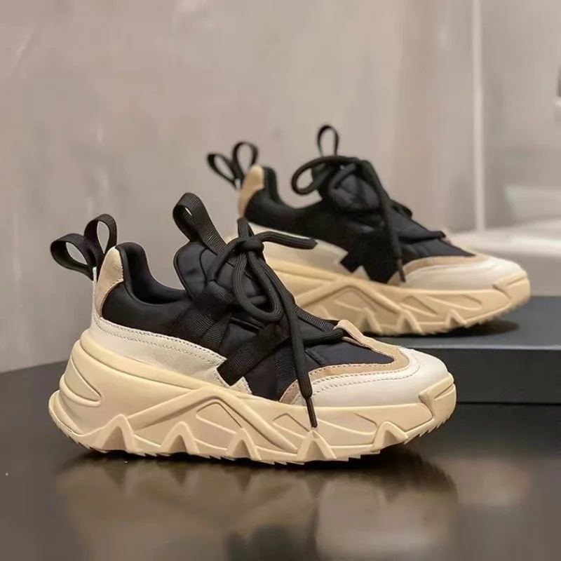 

Casual Sneakers Women 2023 Summer Fashion Platform Shoes Thick Sole Sport Ladies Trainers Breathable Chunky Sneakers Women