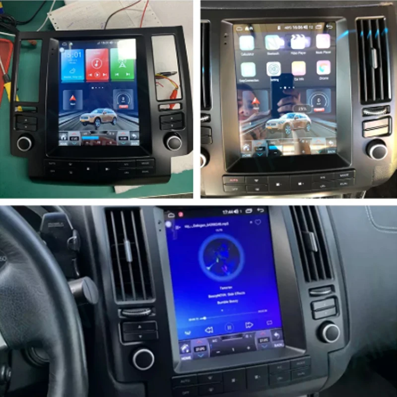 Мультимедийный проигрыватель на Android 11 экран Tesla для Infiniti FX FX35 FX45 2003-2012 4G GPS