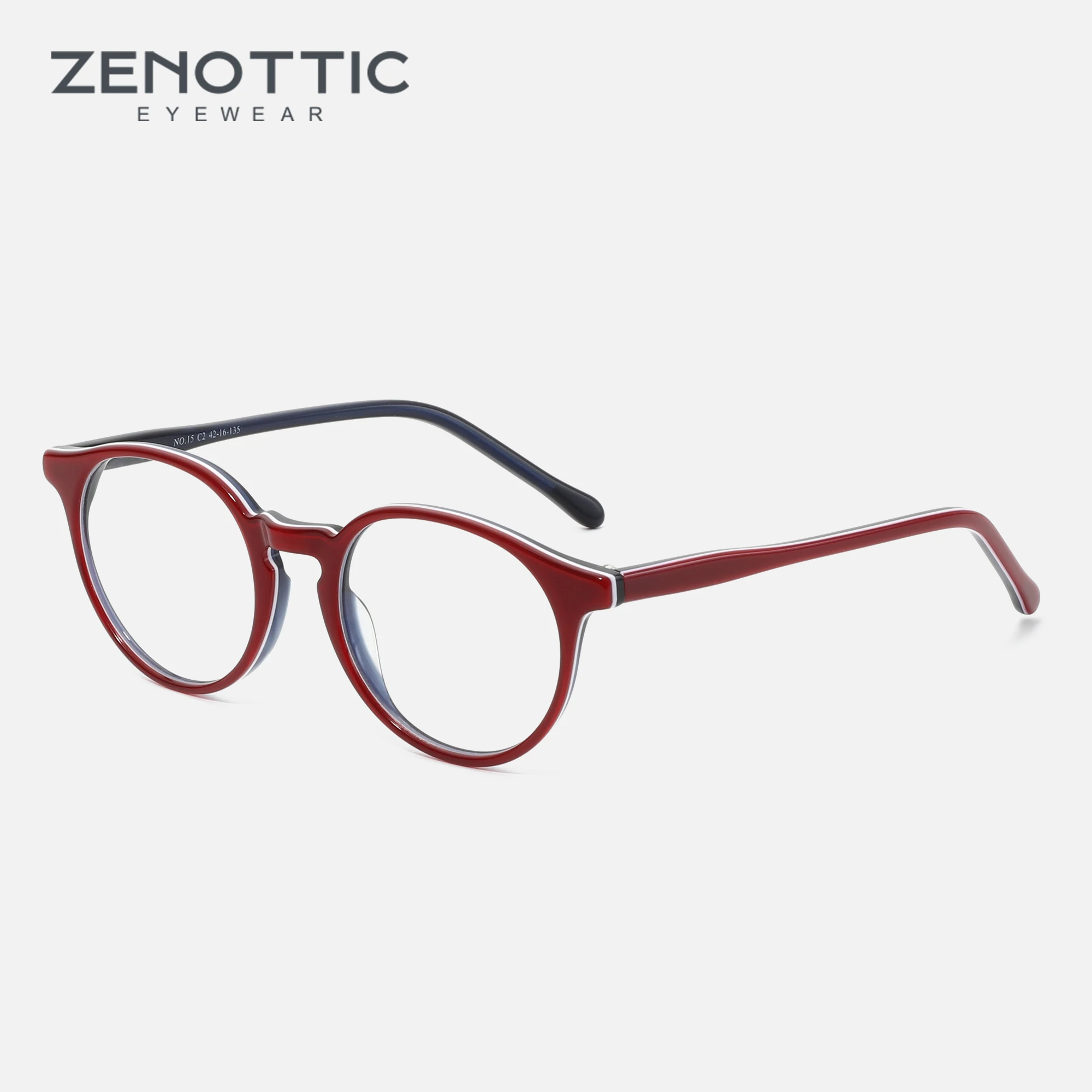 Детские круглые оптические оправы ZENOTTIC 2024 очки для мальчиков и девочек по
