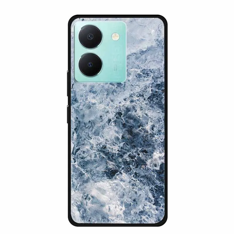 Мягкий модный ЧЕХОЛ ДЛЯ Vivo Y27s 4G чехол силиконовые чехлы из ТПУ с деревянным