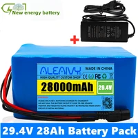new 24 v 28ah battery pack 250w 350w 29 4v 7s5p for bag wheelchair electric bicycle lithium ion battery 29 4v 2a charger