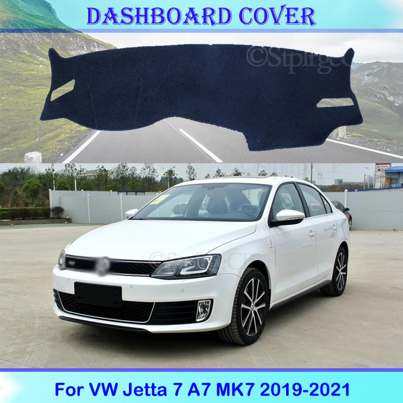

For Volkswagen VW Jetta 7 A7 MK7 2019-2021 Dashboard Cover Protective Pad Accessories SunShade Carpet Cover Avoid light
