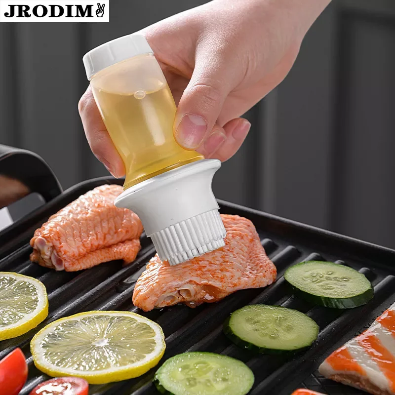 

BBQ Accessories Silicone Oil Brush Oil Bottle Barbecue Liquid Oil Honey Brushes Baking Pastry Brush Kitchen BBQ Tools