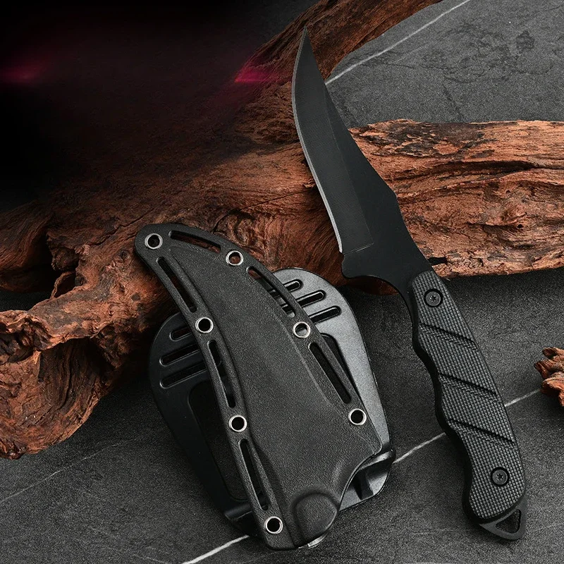 2024 прямой нож высокой твердости для улицы удобная куртка EDC с фиксированным