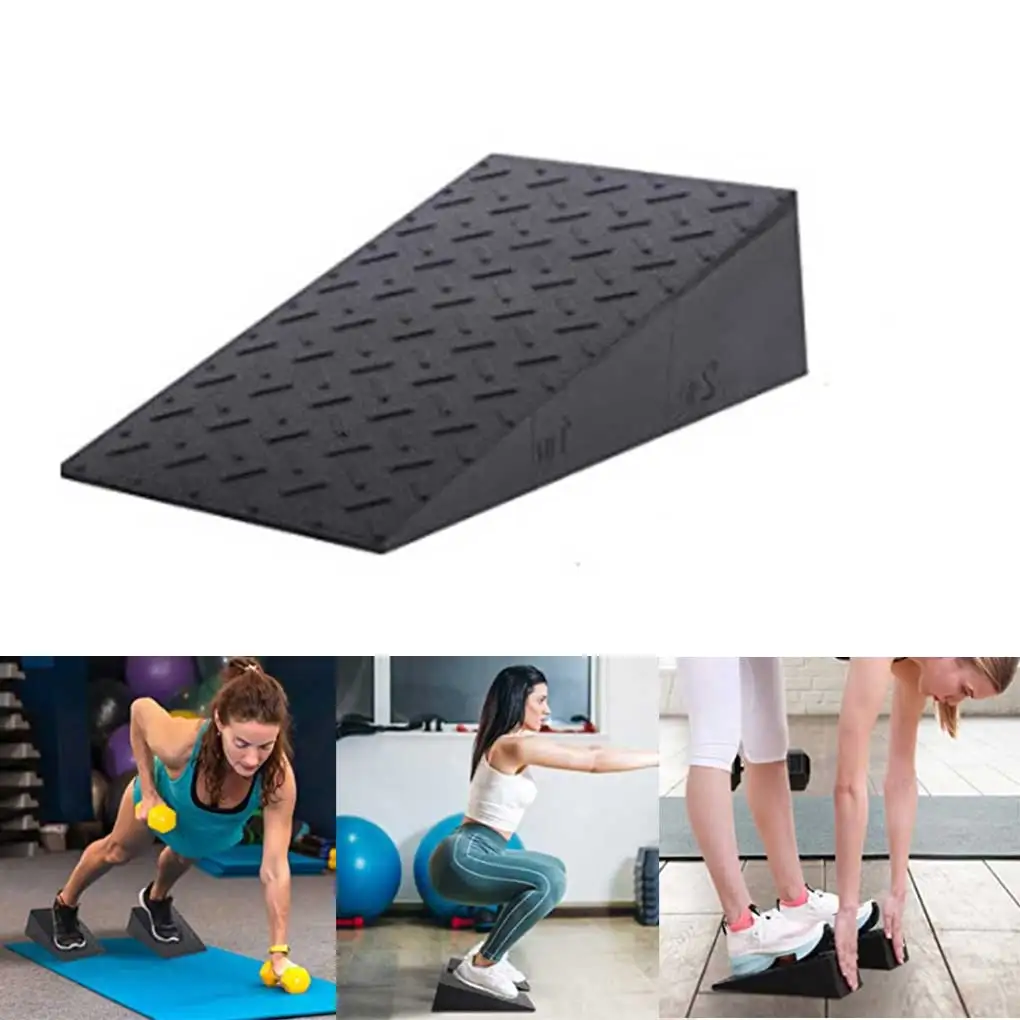 

Adult Nonslip Silicone Squat Wedge Block Home Weightlifting Deadlift Ramp Calf Stretcher Slant Board Strength Training Workout