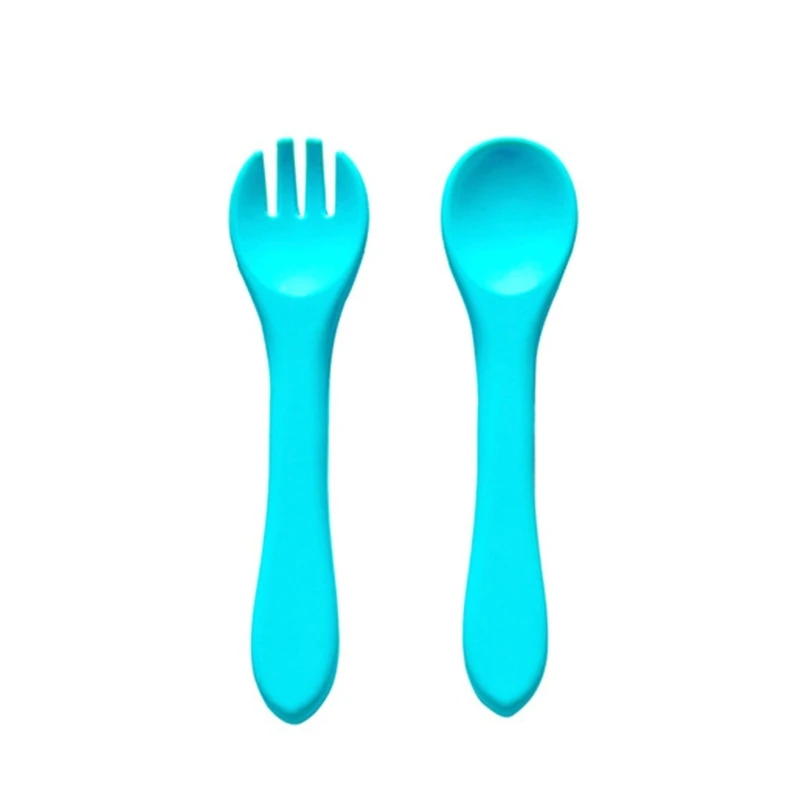 

2 шт./упаковка, силиконовые ложки и вилки