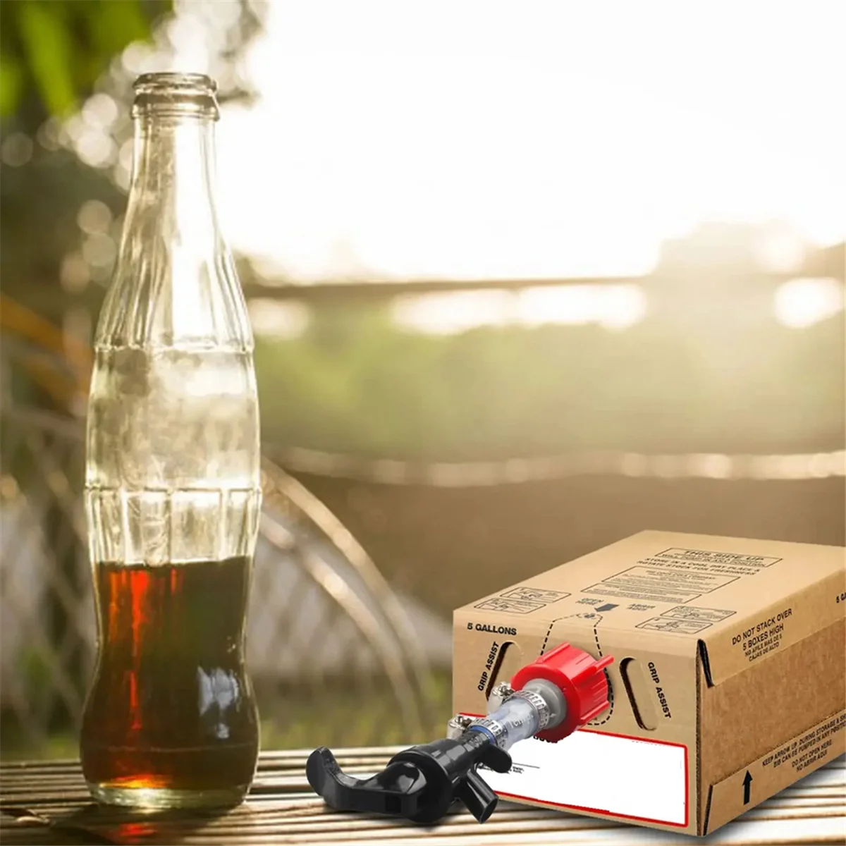 Универсальный красный клапан BIB для сумки Coca Cola в коробке смеситель сиропов