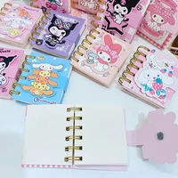 kawaii sanriod kuromi my melody cinnamoroll cute cartoon magnetic buckle portable notebook coil word book message book kids gift
