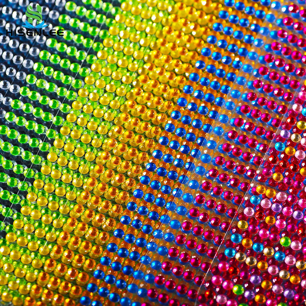 3mm Acrylic Crystal Stickers 750Pcs/sheet Self Adhesive Colorful Flatback Rhinestones For Scrapbook DIY Craft Wall Sticker - купить по