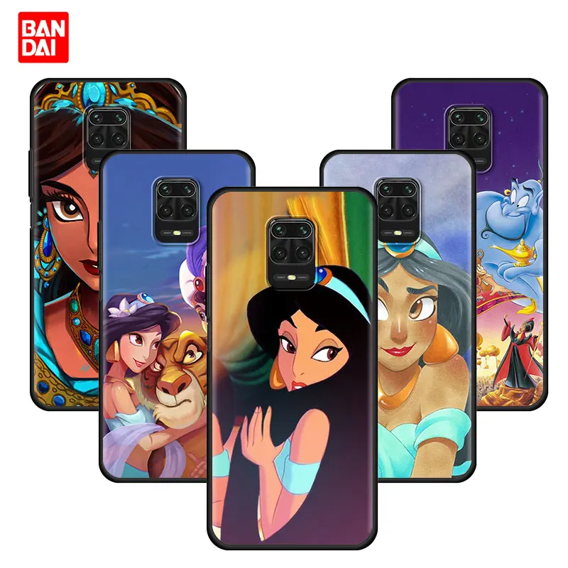 

Disney Cartoon Aladdin Jasmine Case for Xiaomi Redmi Note 7 8 9 9s 10 11 8T 11T Pro Plus 5G 4G Luxury Cover Silicone Phone Thin