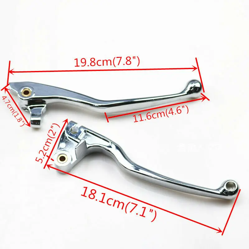 Хромированный тормозной рычаг сцепления для Yamaha Custom Drag XVS400 V-Star 650 1100 96-02