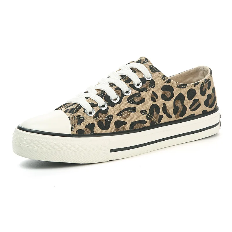 YeddaMavis Leopard Canvas Shoes Women Flat Platform Sneakers Women Casual Shoes Woman High Top Tenis Mujer Vulcanize Shoes Women