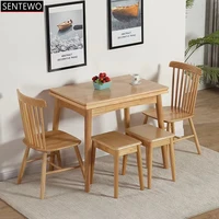 nordic folding table solid wood dining tables set dinning chairs foldable klapptisch mesa dobravel pliante cuisine pliable chair