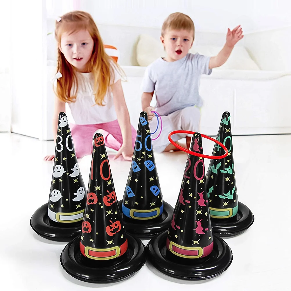 

1 Set Witch Hat Ring Toss Game Toss Game for