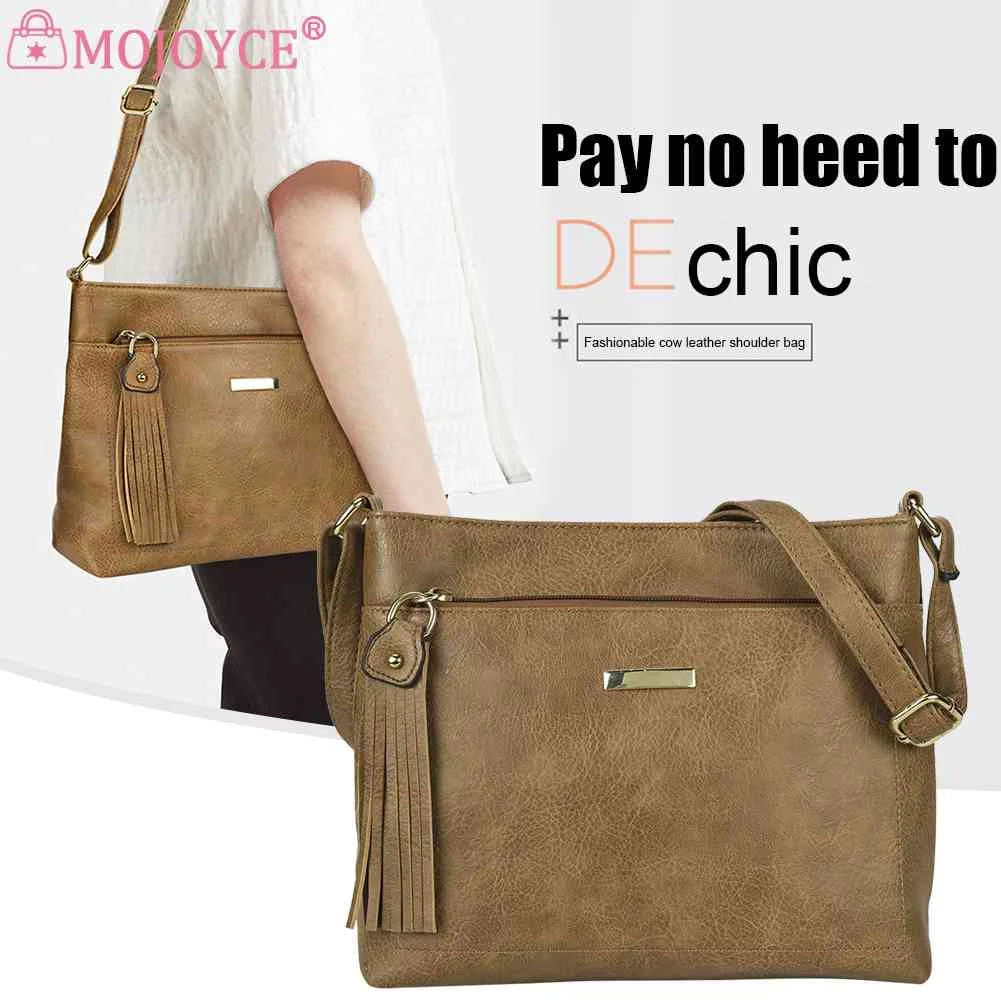 

Сумка через плечо из искусственной кожи, нишевая дизайнерская сумочка на ремне, украшенная кисточкой, однотонная на молнии, для отдыха, путе...