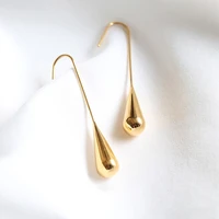 new arrival classic elegant silver color water long drop earrings small cute earring for women girl elegant party gift
