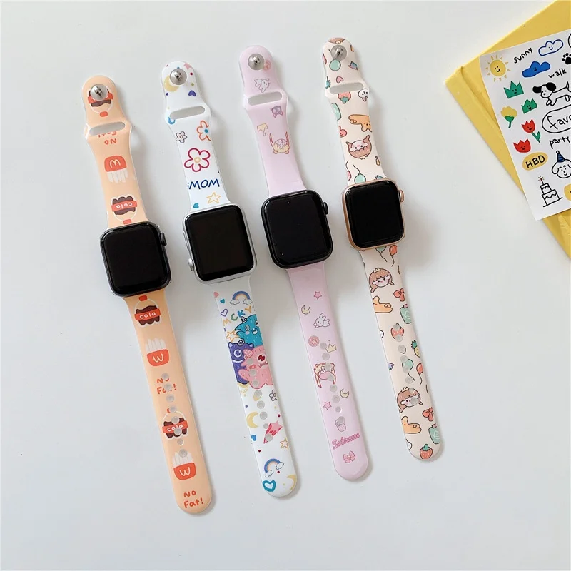 

Силиконовый ремешок для Apple Watch Band 44 мм 40 мм 45 мм 41 мм 49 мм 42 мм 38 мм 44 45 мм, браслет для iwatch Ultra series 7 se 3 4 5 6 8, ремешок