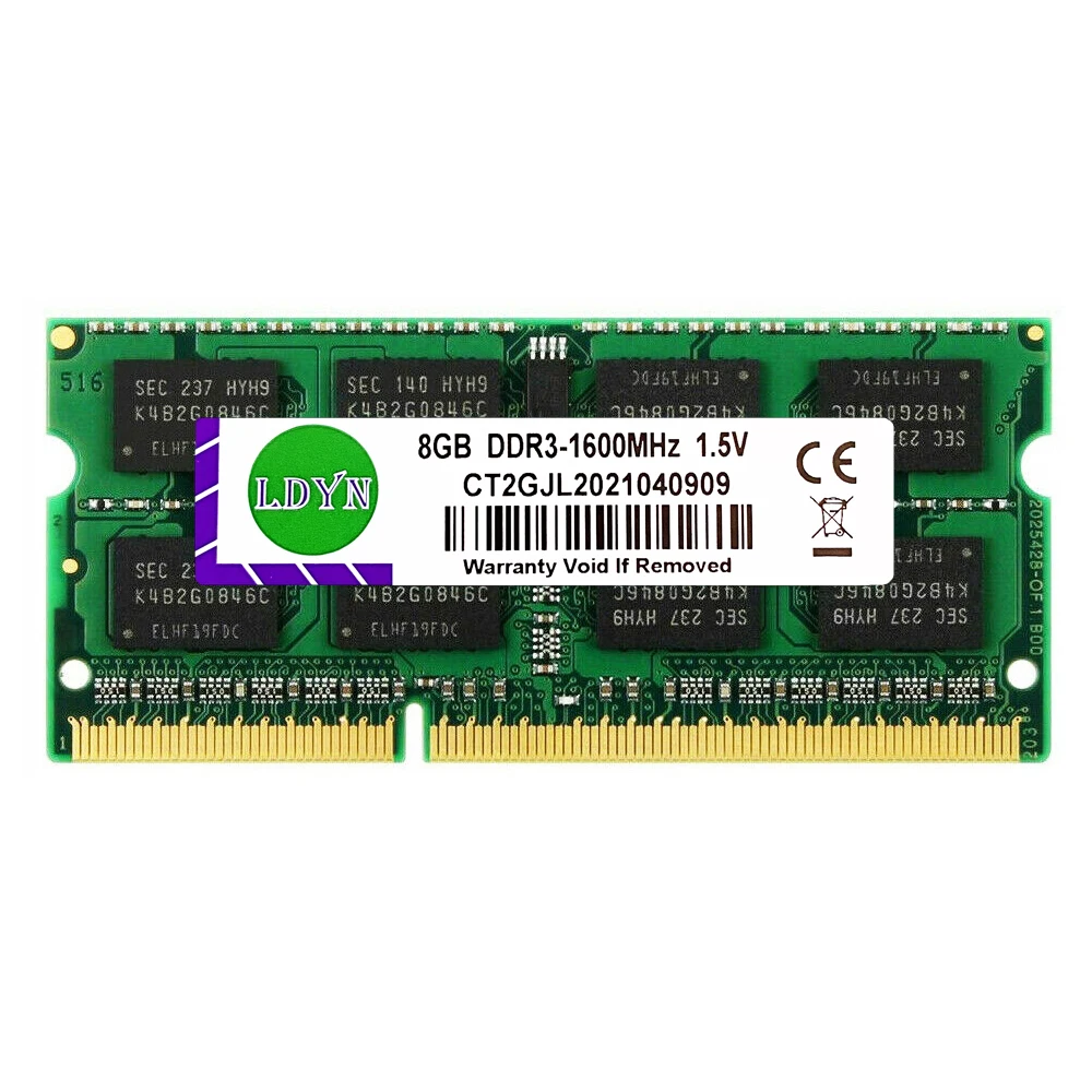 

DDR3L RAM 4GB / 8GB 1066mhz 1333mhz 1600MHZ Laptop Computer Memory Modul SODIMM RAM Low voltage 1.35V NON ECC