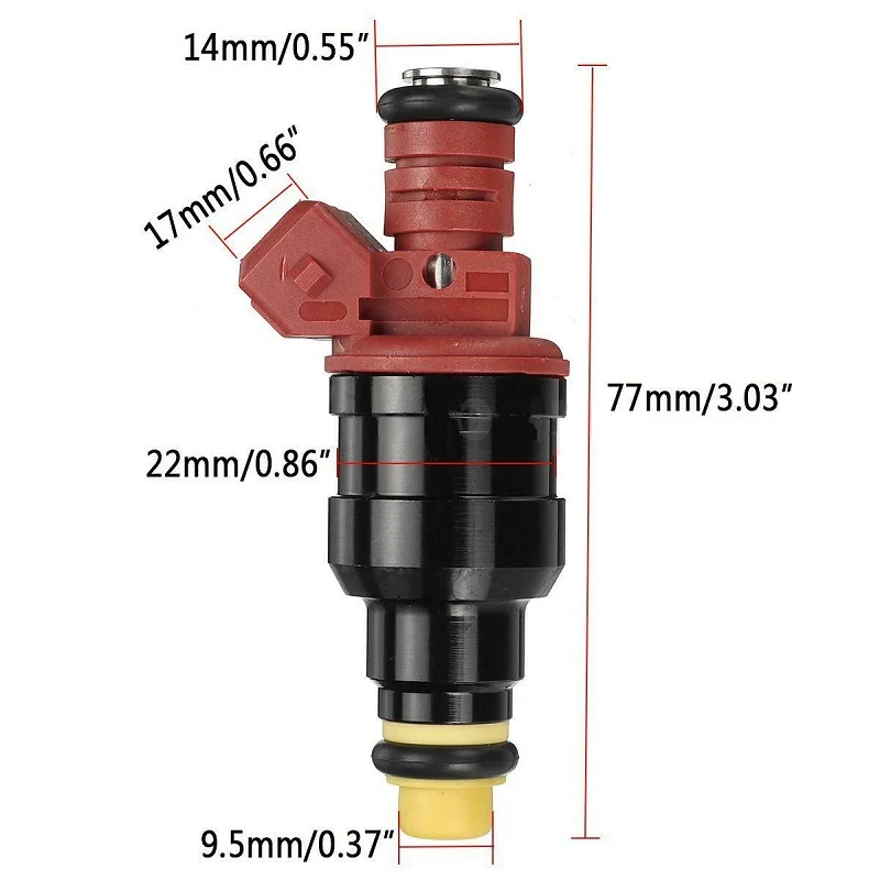 6Pcs Fuel Injectors 0280150931 For Ford Ranger 1993-1996 4.0L Mazda Navajo 1993-1994 | Injector