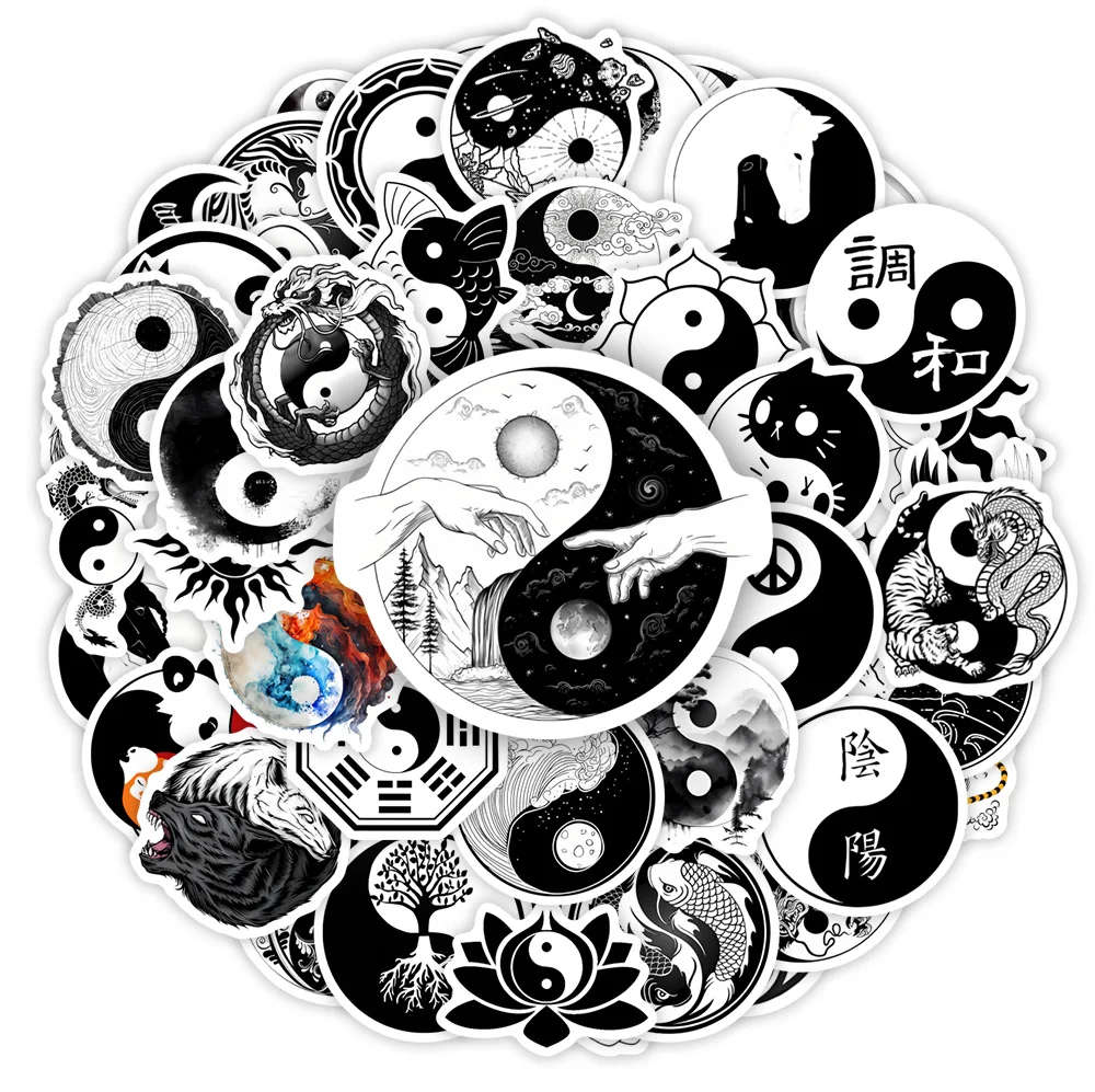 Наклейки YinYang баланс йога Zen Art сделай сам детская игрушка подарок для телефонов