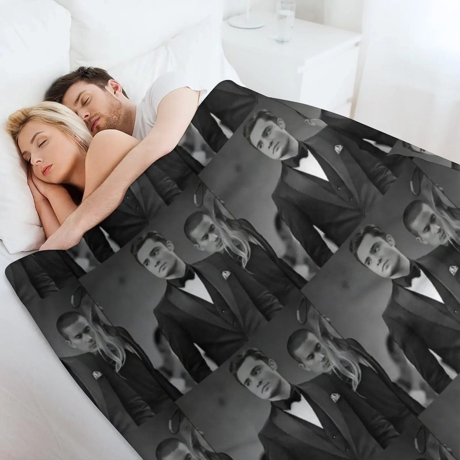 Плед Ed Westwick Пляжное очень большое одеяло из фланелевой ткани