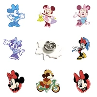 disney temperament minnie cute lapel pin acrylic resin lapel pin ladies clothes backpack classic animation accessories jewelry