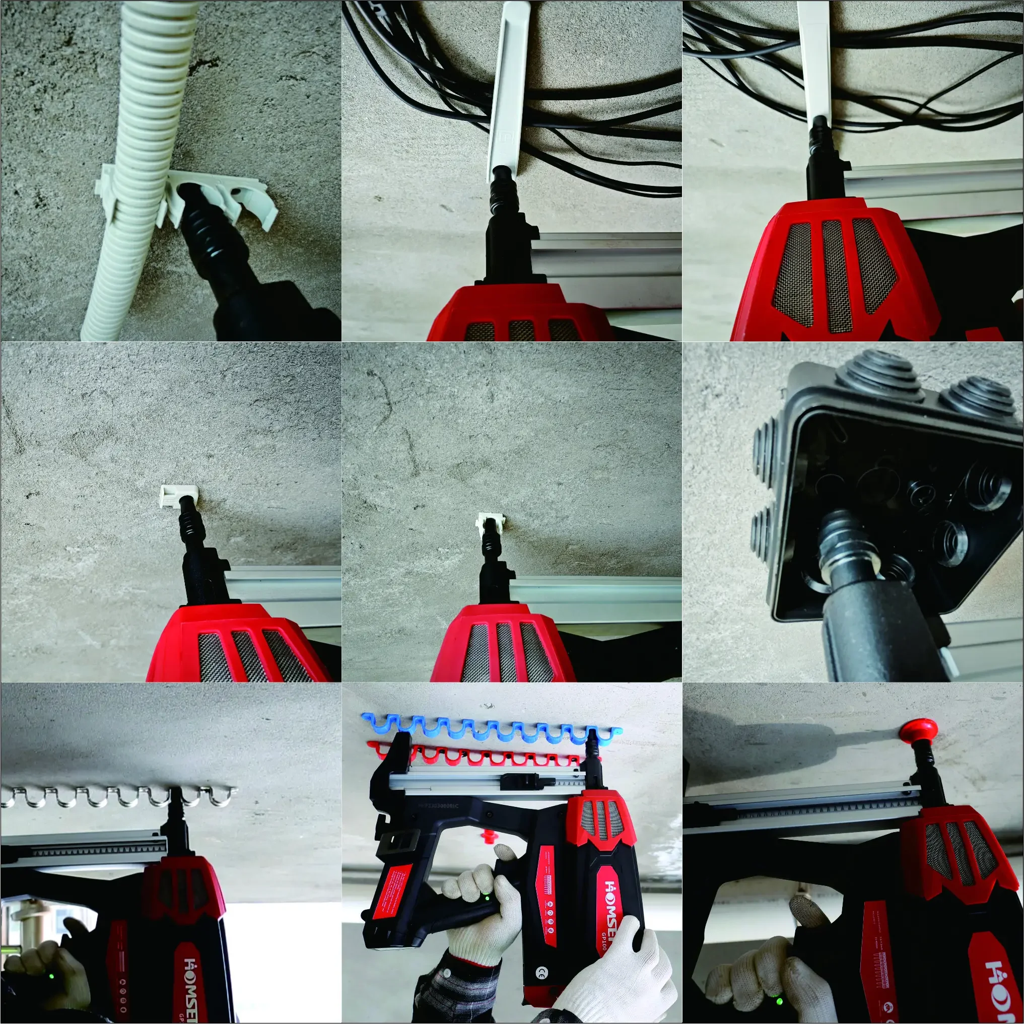 2023 OEM мощный бетонный газовый гвоздезабивной станок GP100 пистолет