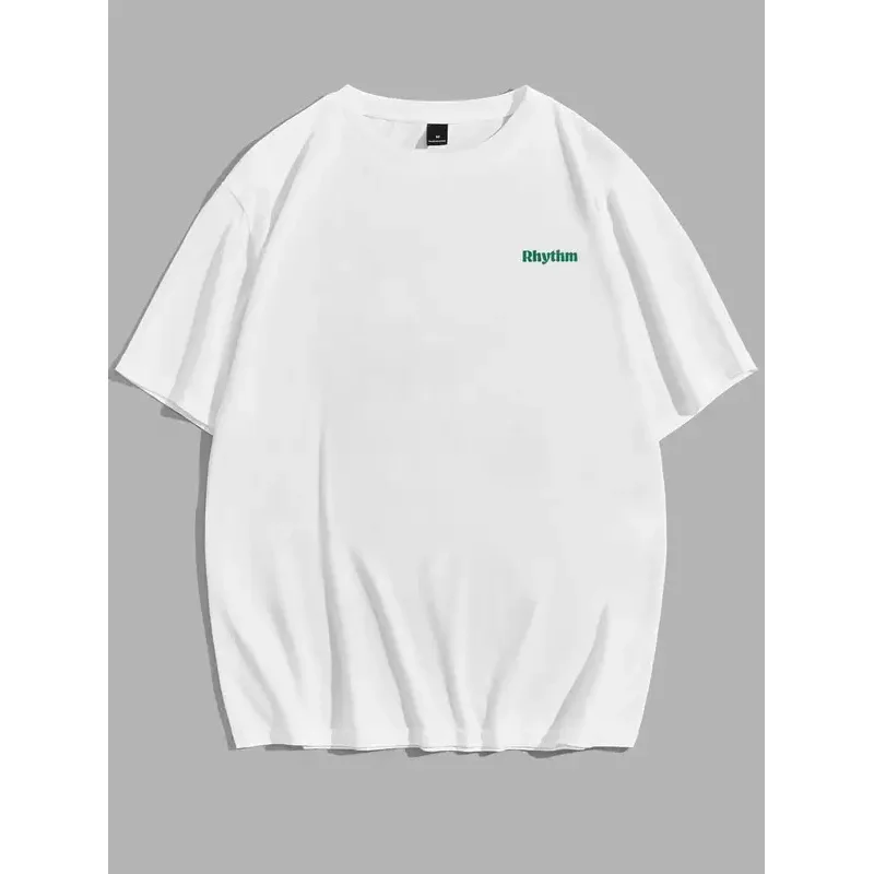 Футболка мужская свободного покроя из хлопка в стиле оверсайз