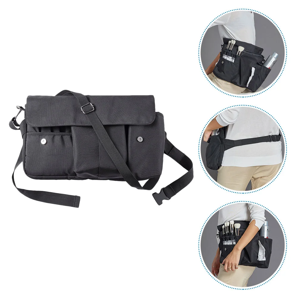 

Makeup Storage Fanny Pack Travel Kit Belt Bag Brush Professional Case Apron Canvas Miss