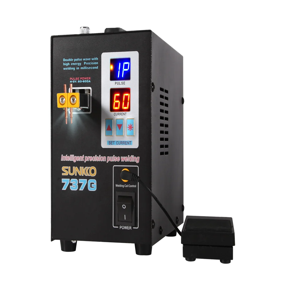 

DIY 18650 battery pack spot welders 737G 220v 110v 2.8KW foot pedal spot welder machine